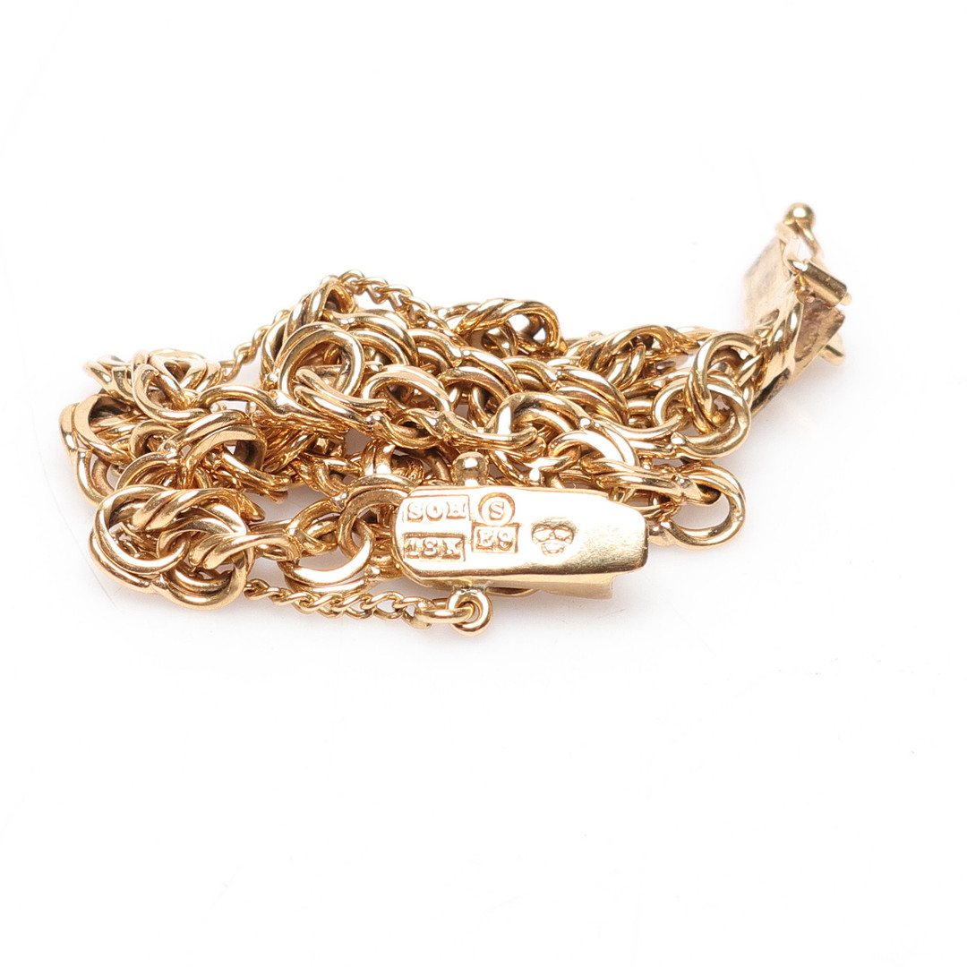 ARMBAND, bismarckslänk, vikt ca 5.5gram.