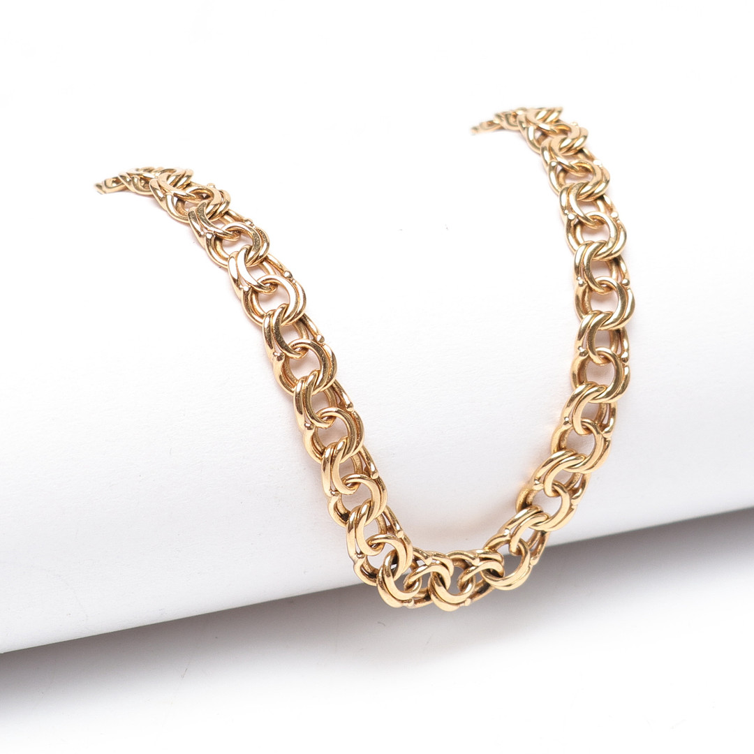 ARMBAND, bismarckslänk, vikt ca 5.5gram.