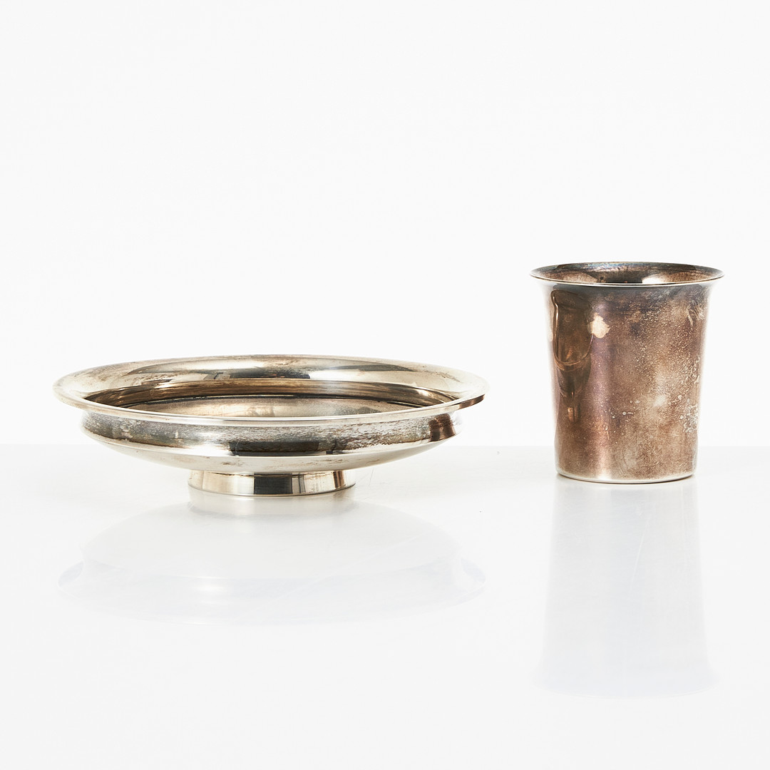 SKÅL, silver David-Andersen, Norge, samt POKAL, silver, Stockholm, 1900-talets andra hälft.