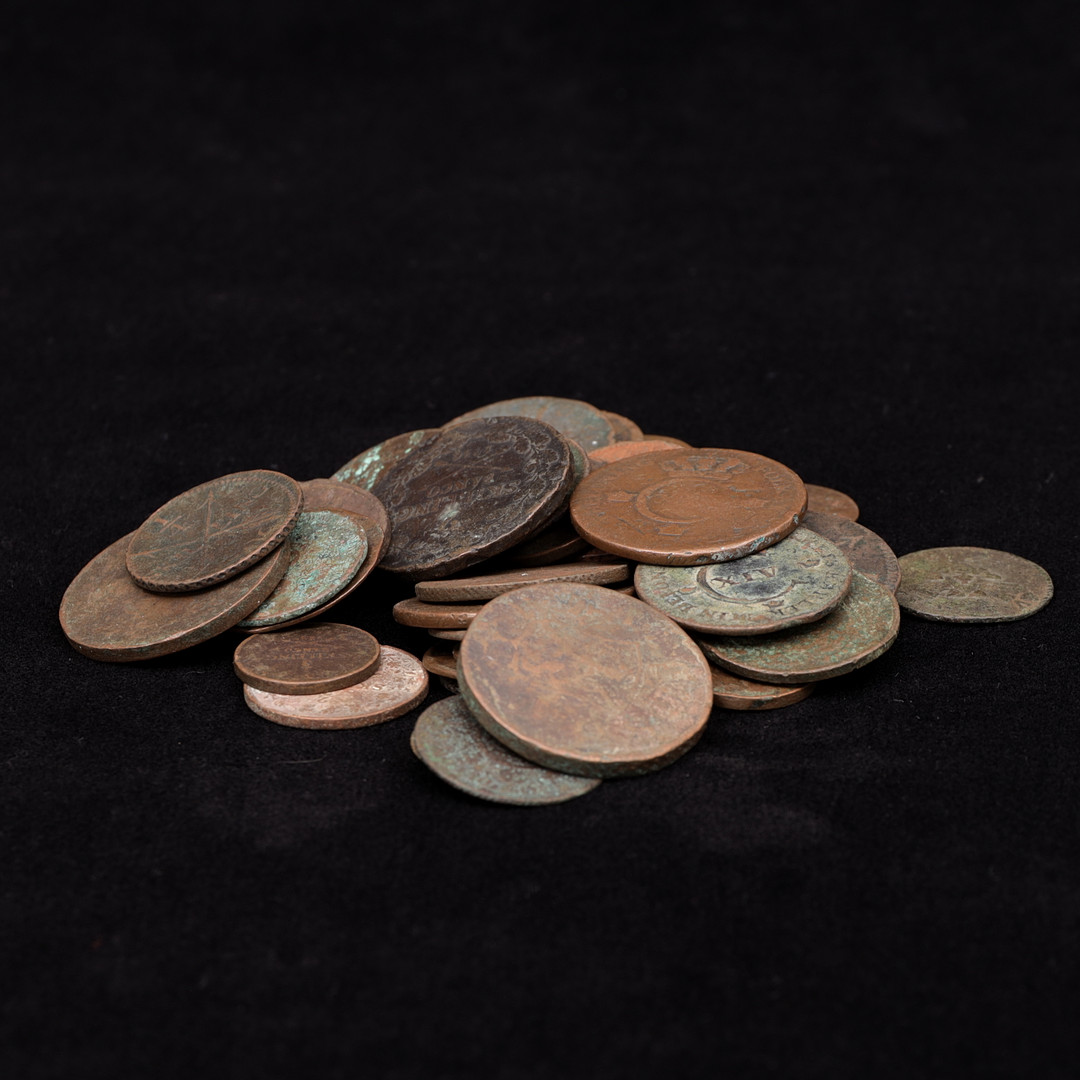 KOPPARMYNT, 46 st, Sverige, 1700/1800-tal.