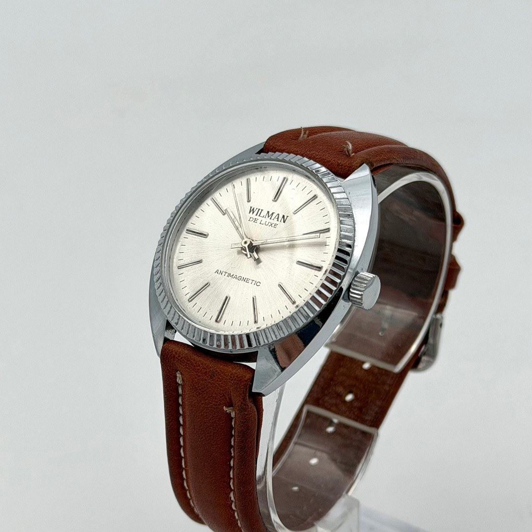 WILMAN DE LUXE, armbandsur, 1970/80-tal, manuell, stål.