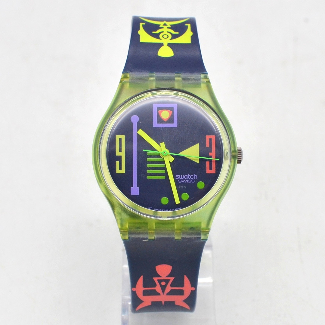 SWATCH, STALEFISH, GG 113, ARMBANDUHR, 1991, KUNSTSTOFF, QUARZWERK, WASSERDICHT BIS 3 BAR.