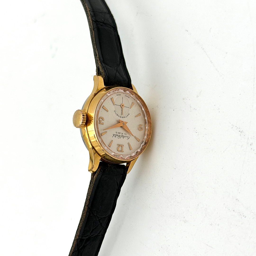 CRISTAL WATCH, armbandsur, 1960-tal, manuell, gulddouble´.