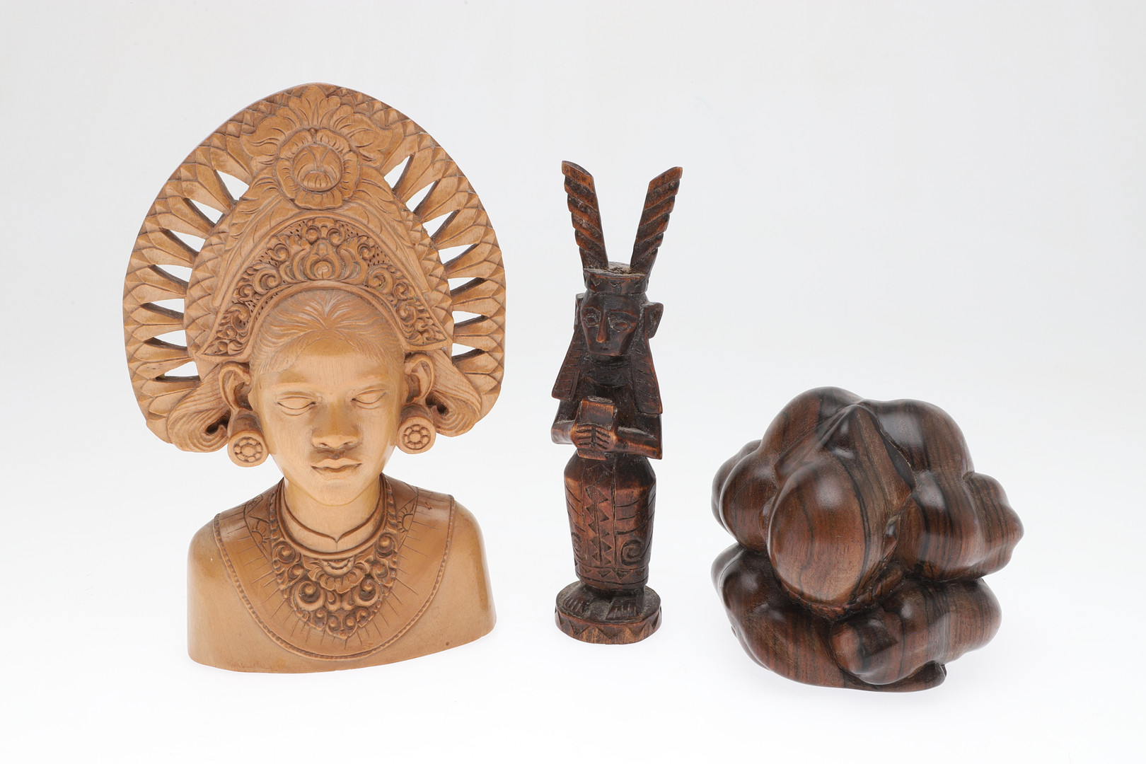 TRIBAL FIGURES & SILKWORK PICTURE.