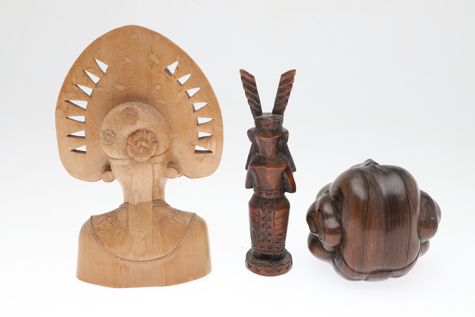 TRIBAL FIGURES & SILKWORK PICTURE.