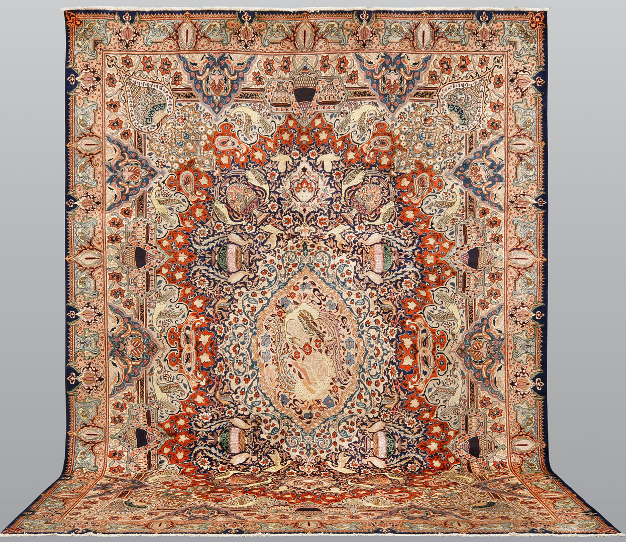ORIENTMATTA. Figural Kashmar, 390 x 293 cm.