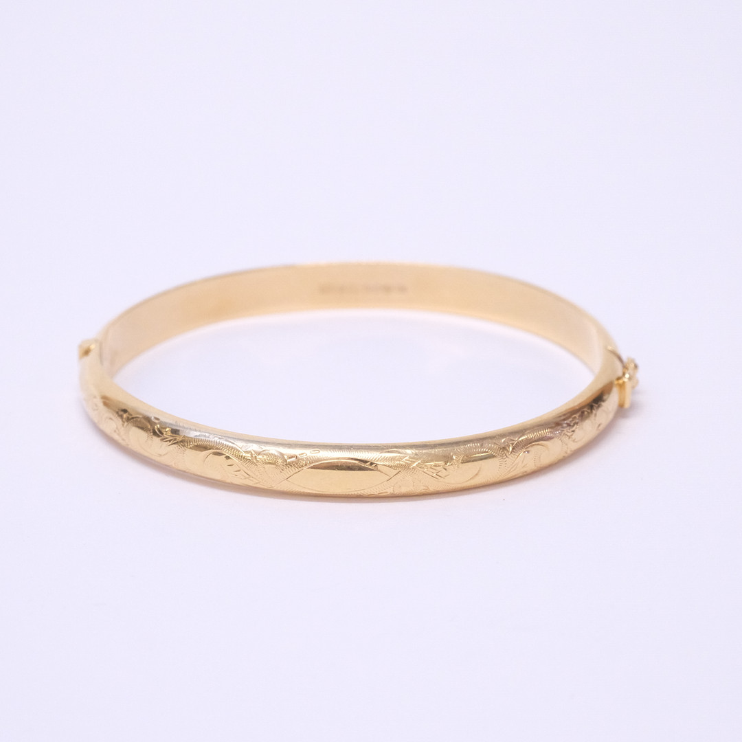 ARMRING, STELT OCH DELBART, 18K GULD.