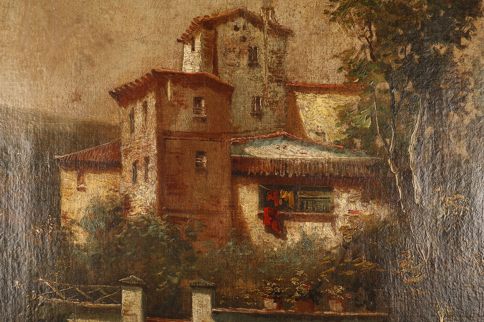 ESCUELA ESPAÑOLA DE PRINCIPIOS DEL SIGLO XX. Vista rural.