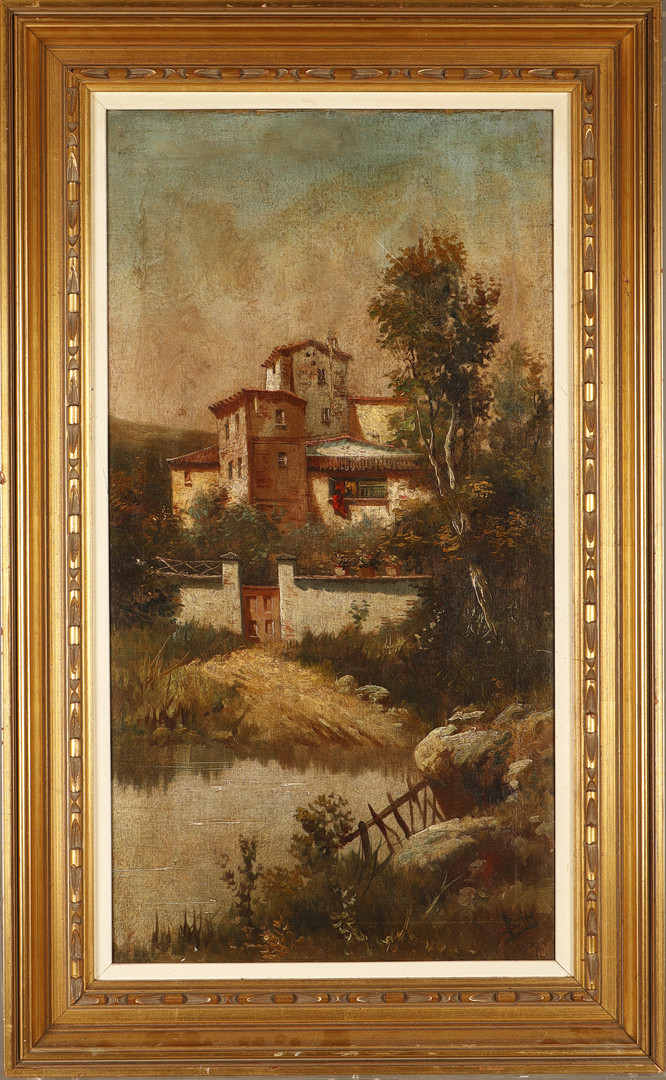 ESCUELA ESPAÑOLA DE PRINCIPIOS DEL SIGLO XX. Vista rural.