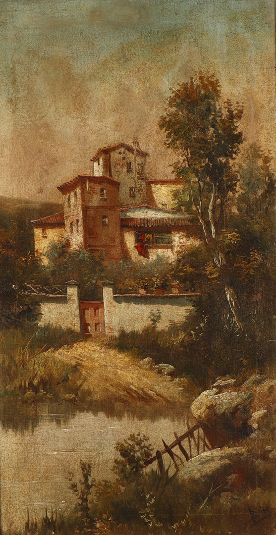 ESCUELA ESPAÑOLA DE PRINCIPIOS DEL SIGLO XX. Vista rural.