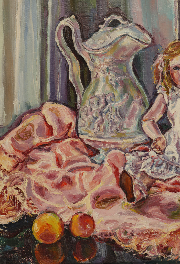 FRANCISCA SALVAT HOMS. "Muñeca y abuelos".