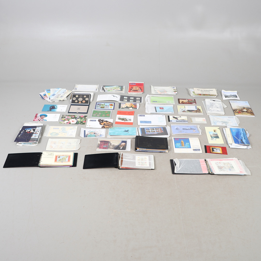 MINT STAMP PACKS - GUERNSEY & ALDERNEY, & COIN SETS.