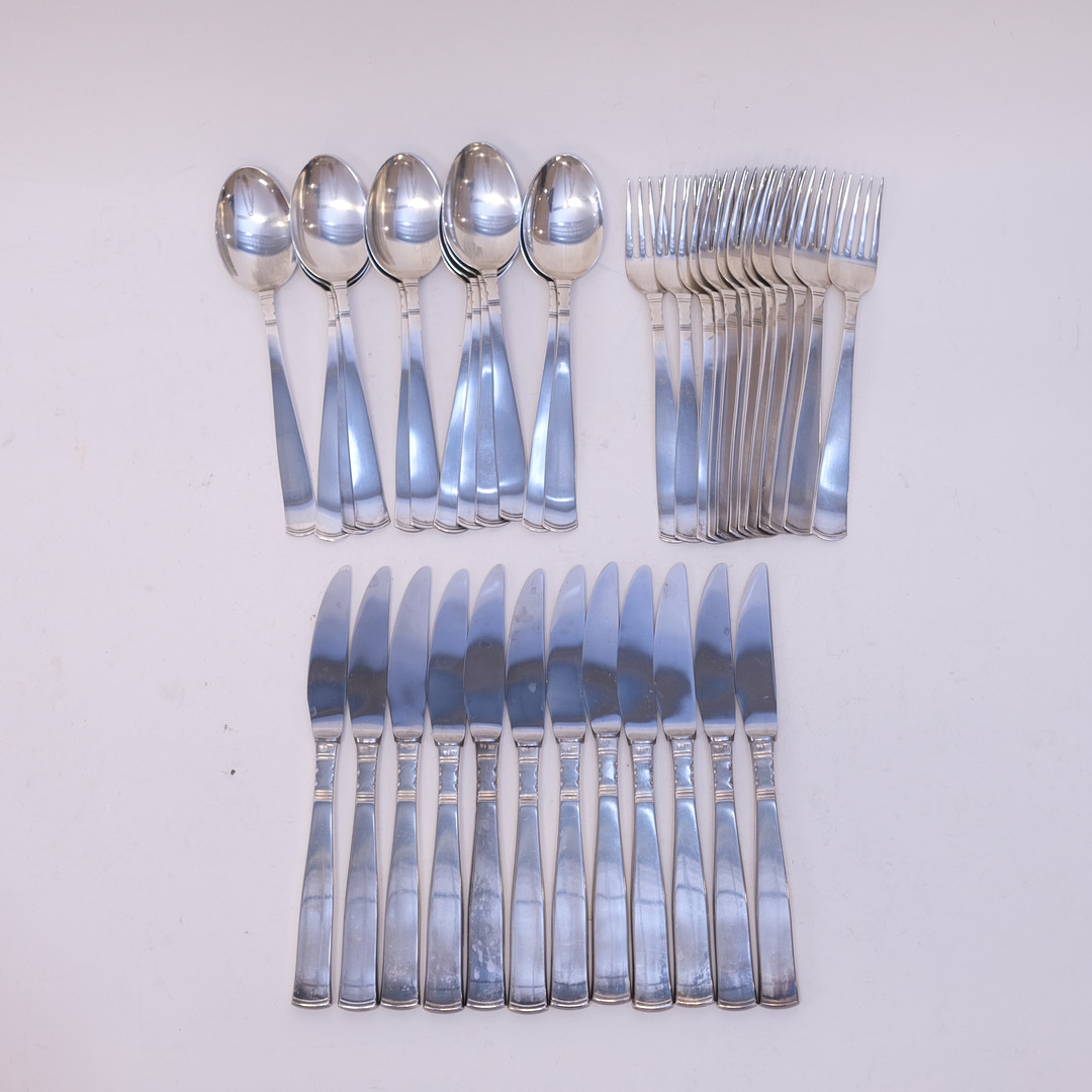 BESTICKSUPPSÄTTNING, "ROSENHOLM", SILVER, 36 DELAR.