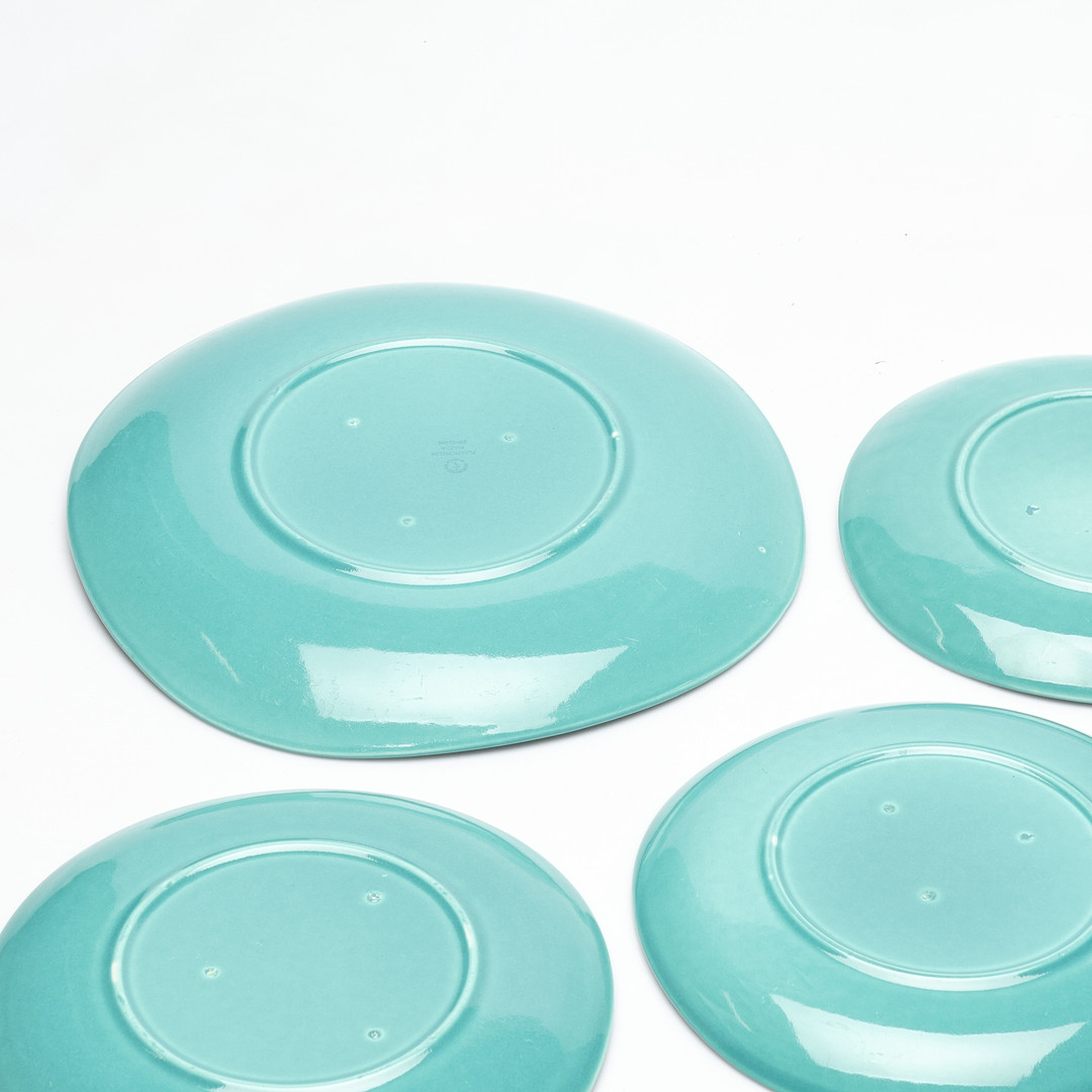 STIG LINDBERG. fruktservis, 7 delar, flintgods, "Piazza" Gustavsberg, 1960-tal.