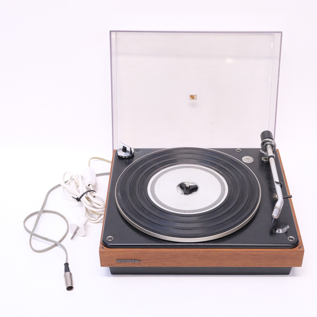 HIS MASTERS VOICE MED BANG & OLUFSEN. SKIVSPELARE. TYPE SRT655. DANMARK, 1960-TAL.