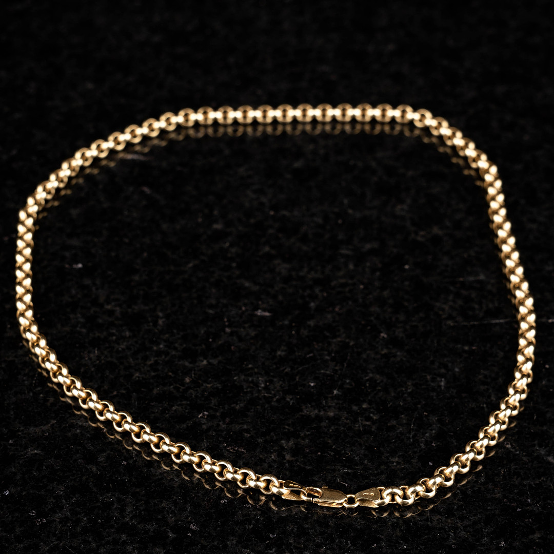 HALSBAND / LÄNK. 18K Guld 1900-tal.