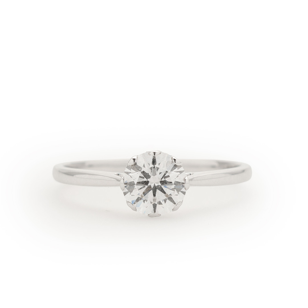 Solitare ring med brilliantslebet labgrown diamant af 14 kt hvidguld 1,01 ct. SRJ55577 ( 25P14078).