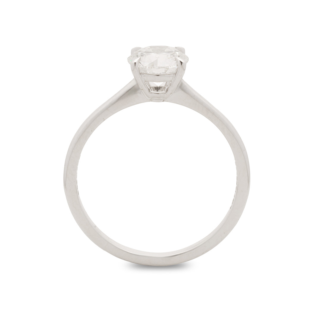 Solitare ring med brilliantslebet labgrown diamant af 14 kt hvidguld 1,05ct. SJR55569D ( 25P14076).