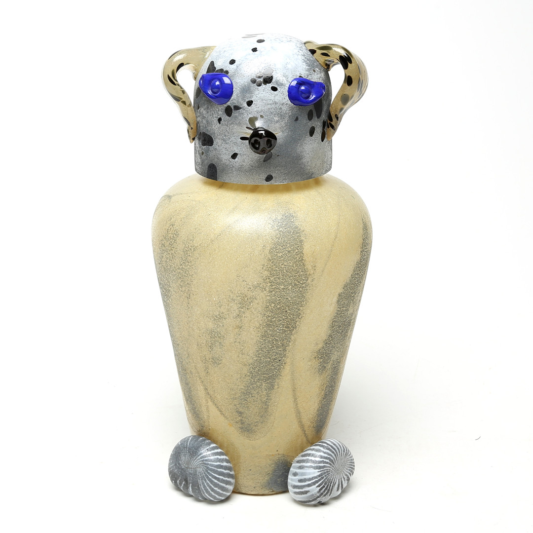 MONICA BACKSTRÖM. SKULPTUR, glas, tvådelad, Kosta Boda, enligt uppgift unik, sigmerad.