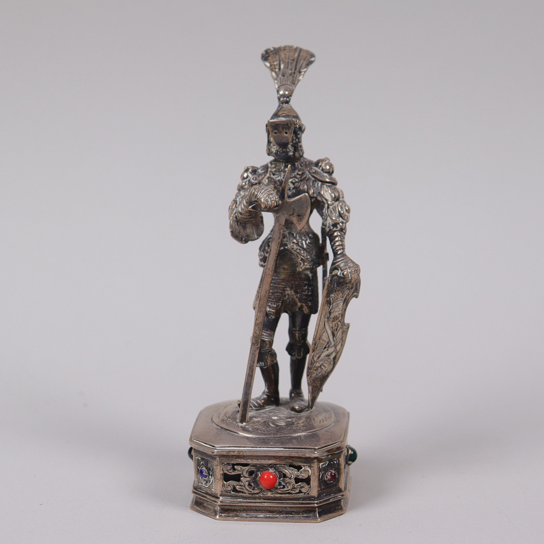 SILVER, medeltida riddare, Tyskland, tidigt 1900-tal.