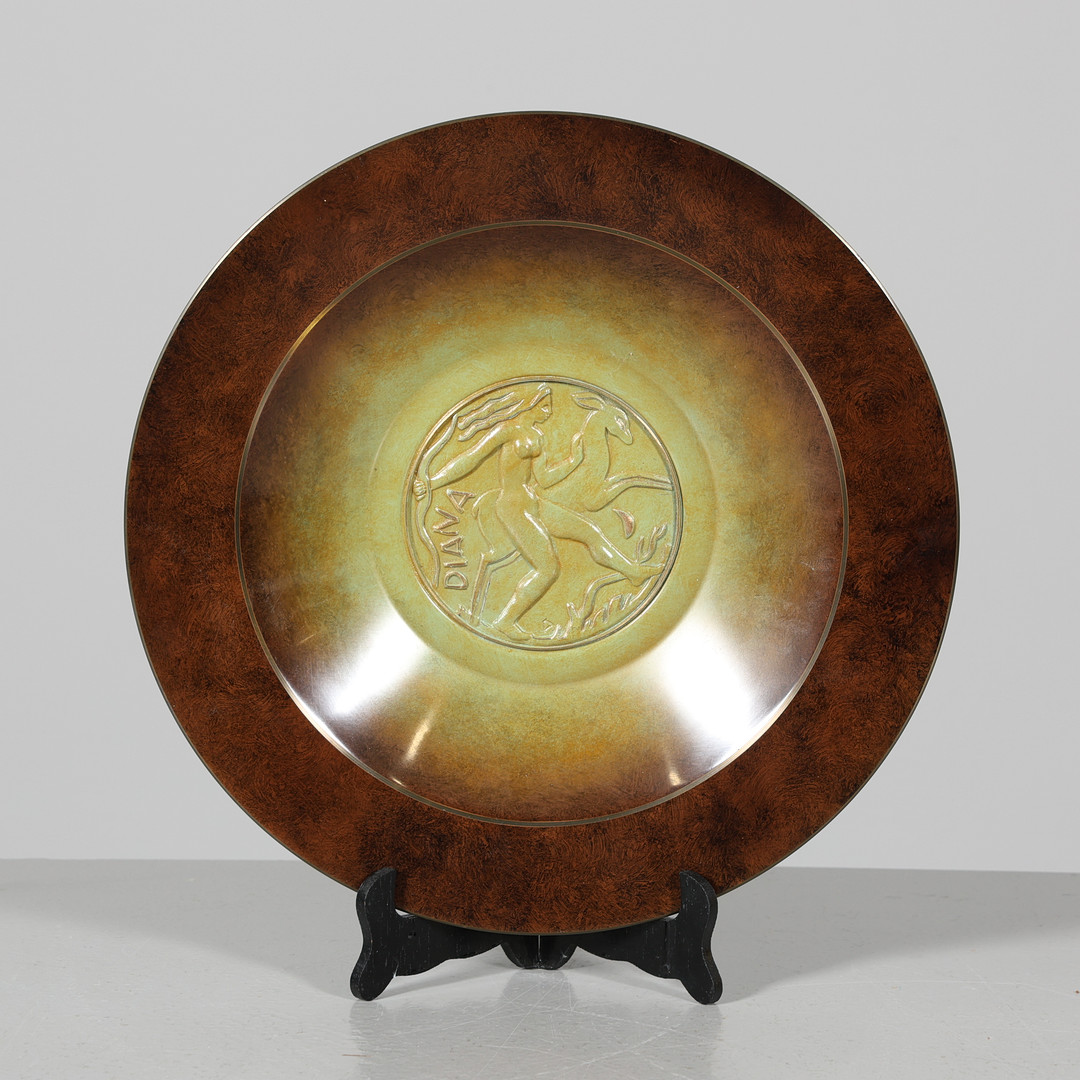 OSCAR ANTONSSON. FAT, Ystad Brons "Diana", Swedish Grace, 1920/30-tal.