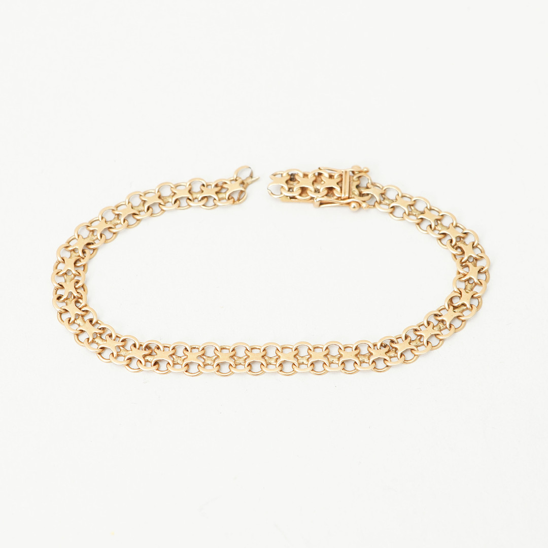 ARMLÄNK, 18k guld, vikt ca 8,7 gram.