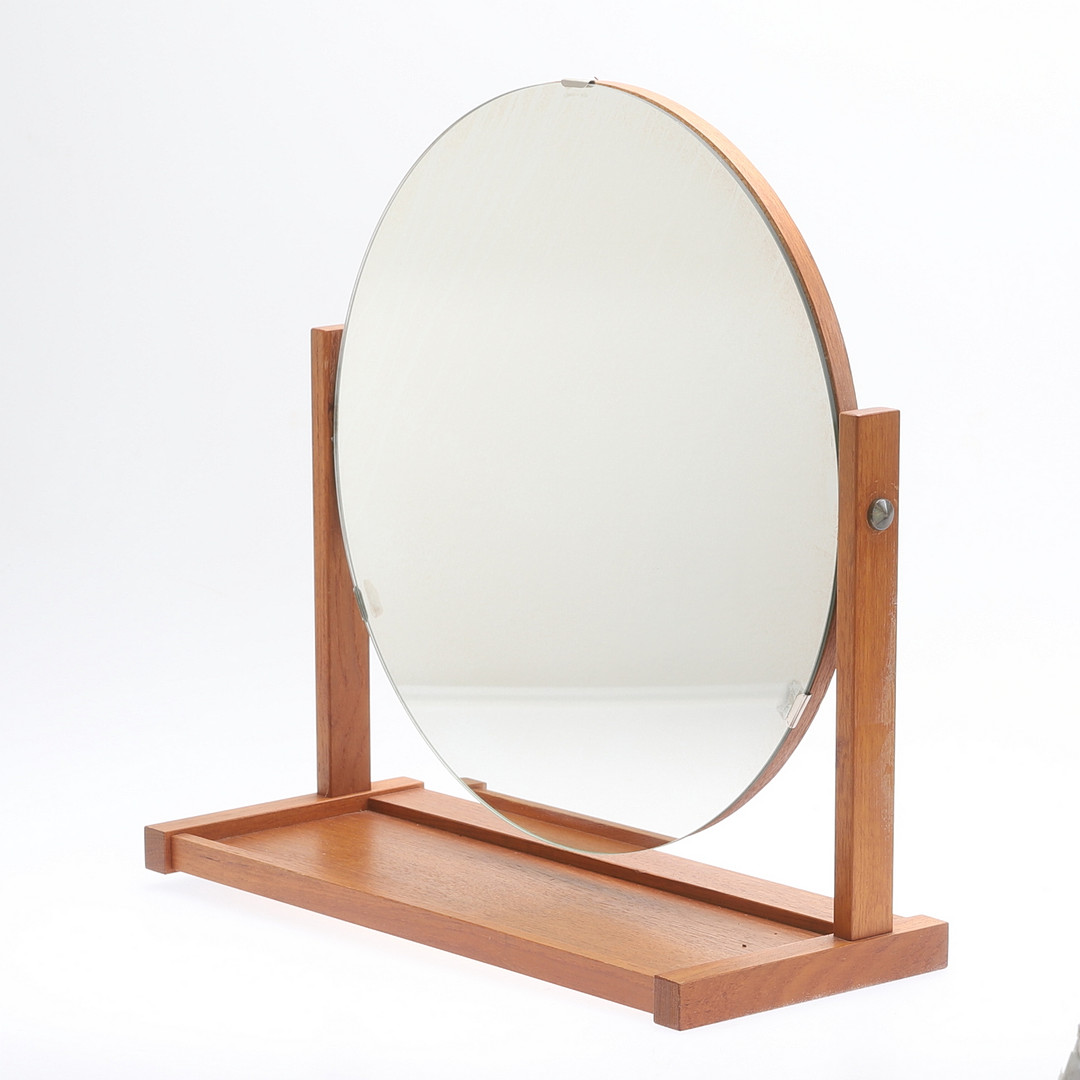 BORDSSPEGEL, teak 1960-tal.