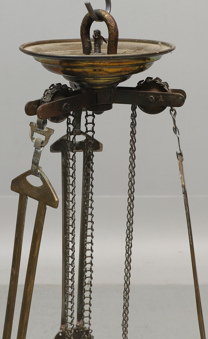 TAKFOTOGENLAMPA, med hissanordning, mässing & glas, jugend, tidigt 1900-tal.