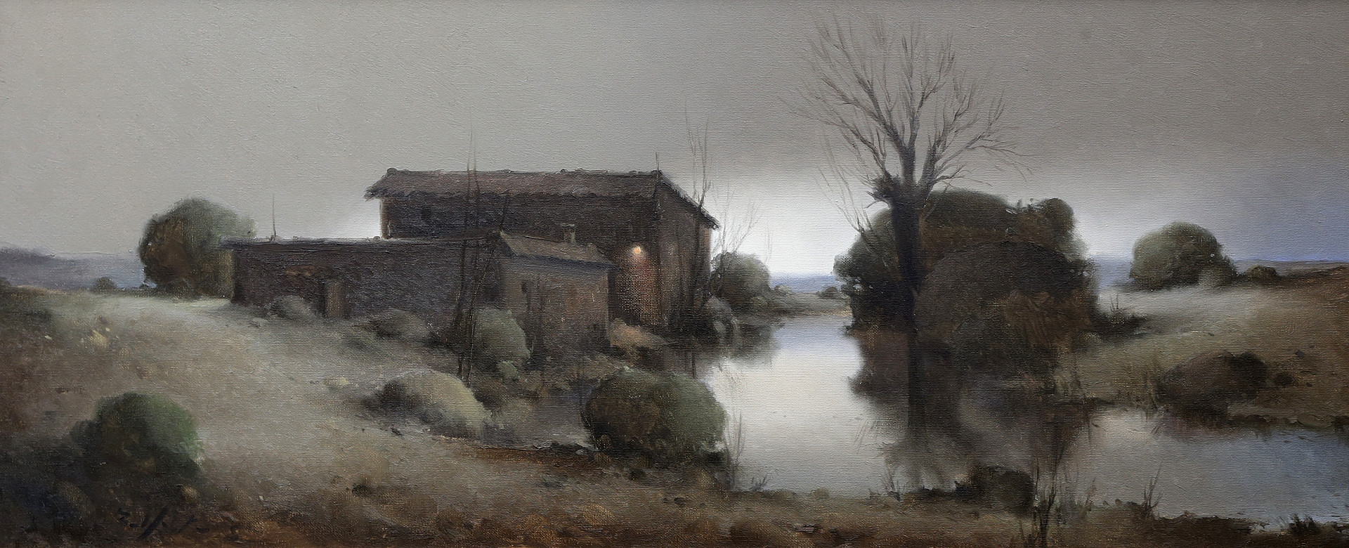 CARLOS BELLOSTA. Twilight landscape.