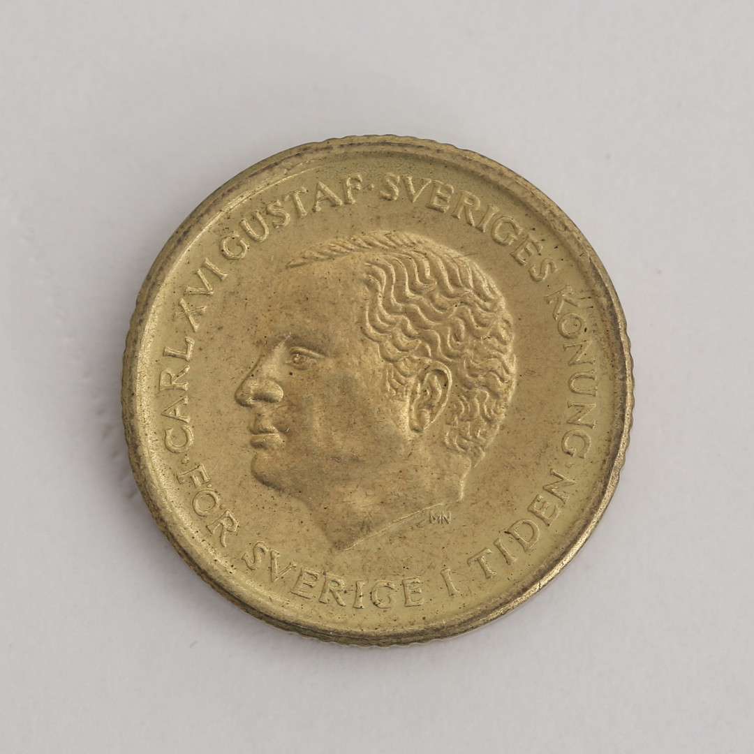 MYNT, 10-krona, omvänd stamp, Carl XVI Gustaf, 1991.