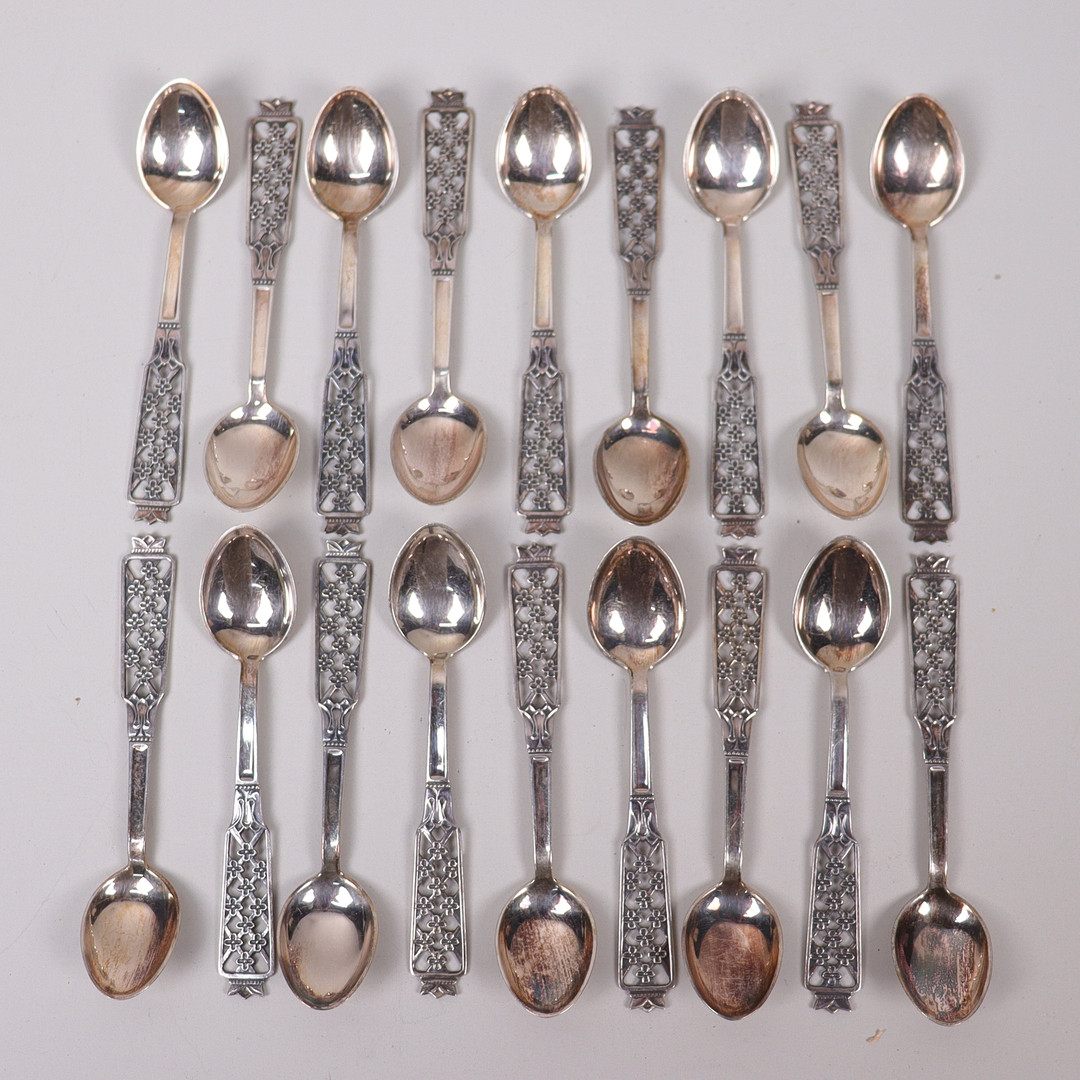 SILVER, teskedar, "Princess", Ceson, 18 st.