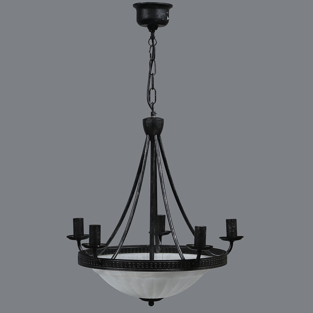 TAKLAMPA, glas/smide, Murano, Italien.