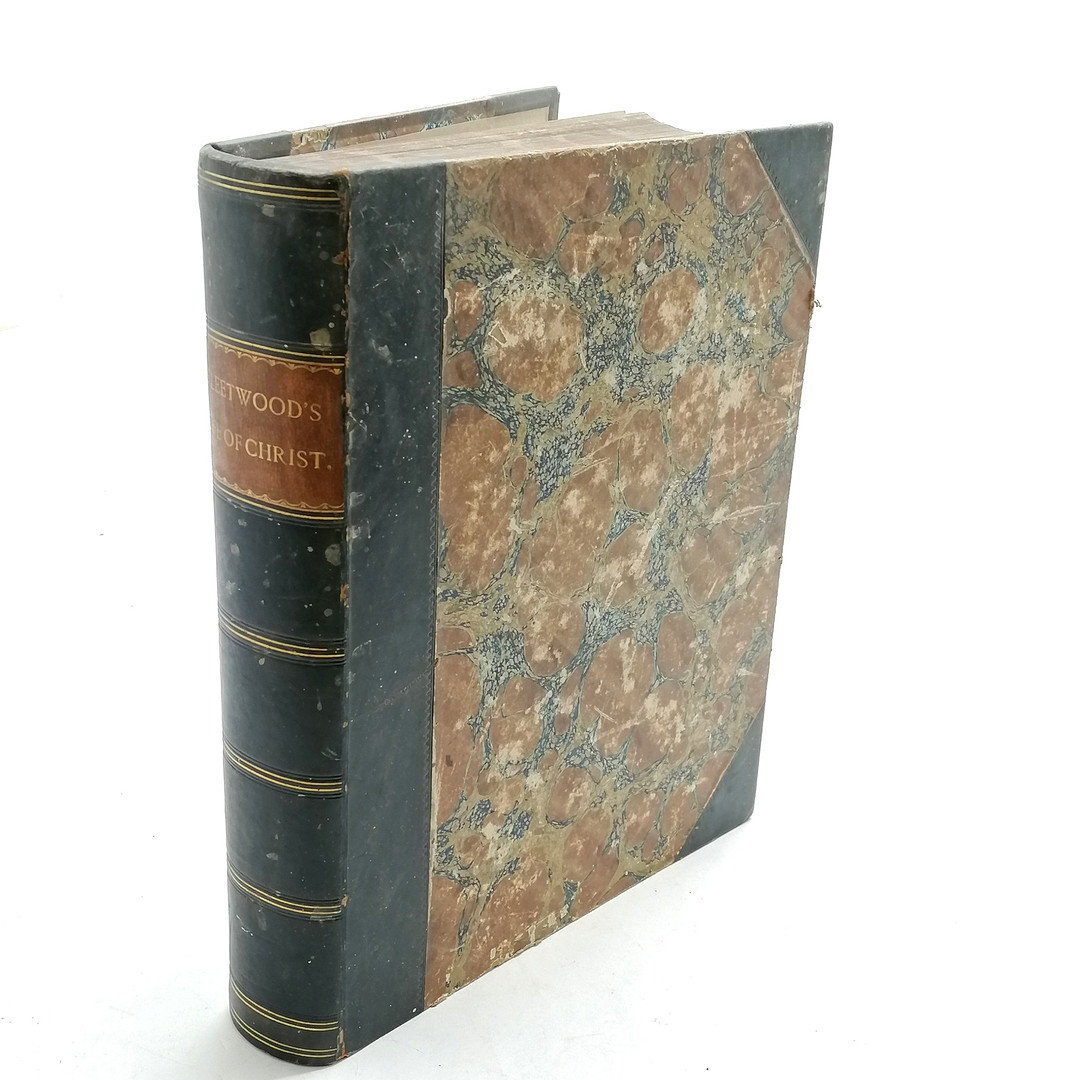 1895 KELLY'S DIRECTORY OF WILTSHIRE T/W ANTIQUE 'THE LIFE OF OUR LORD AND SAVIOUR JESUS CHRIST'.