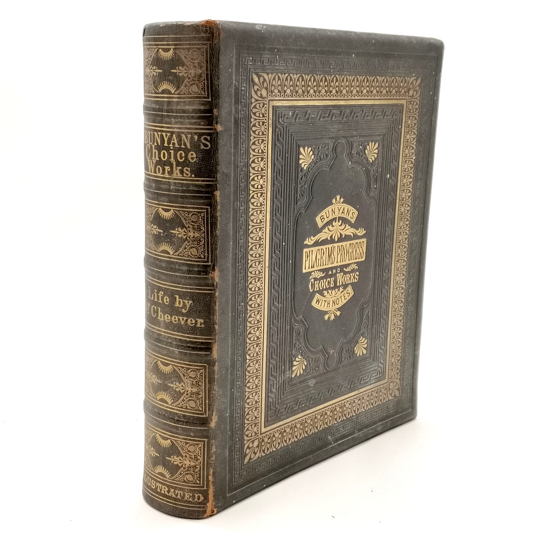 1876 BOOK - 'BUNYAN'S CHOICE WORKS' INC THE PILGRIM'S PROGRESS PUBLISHED.
