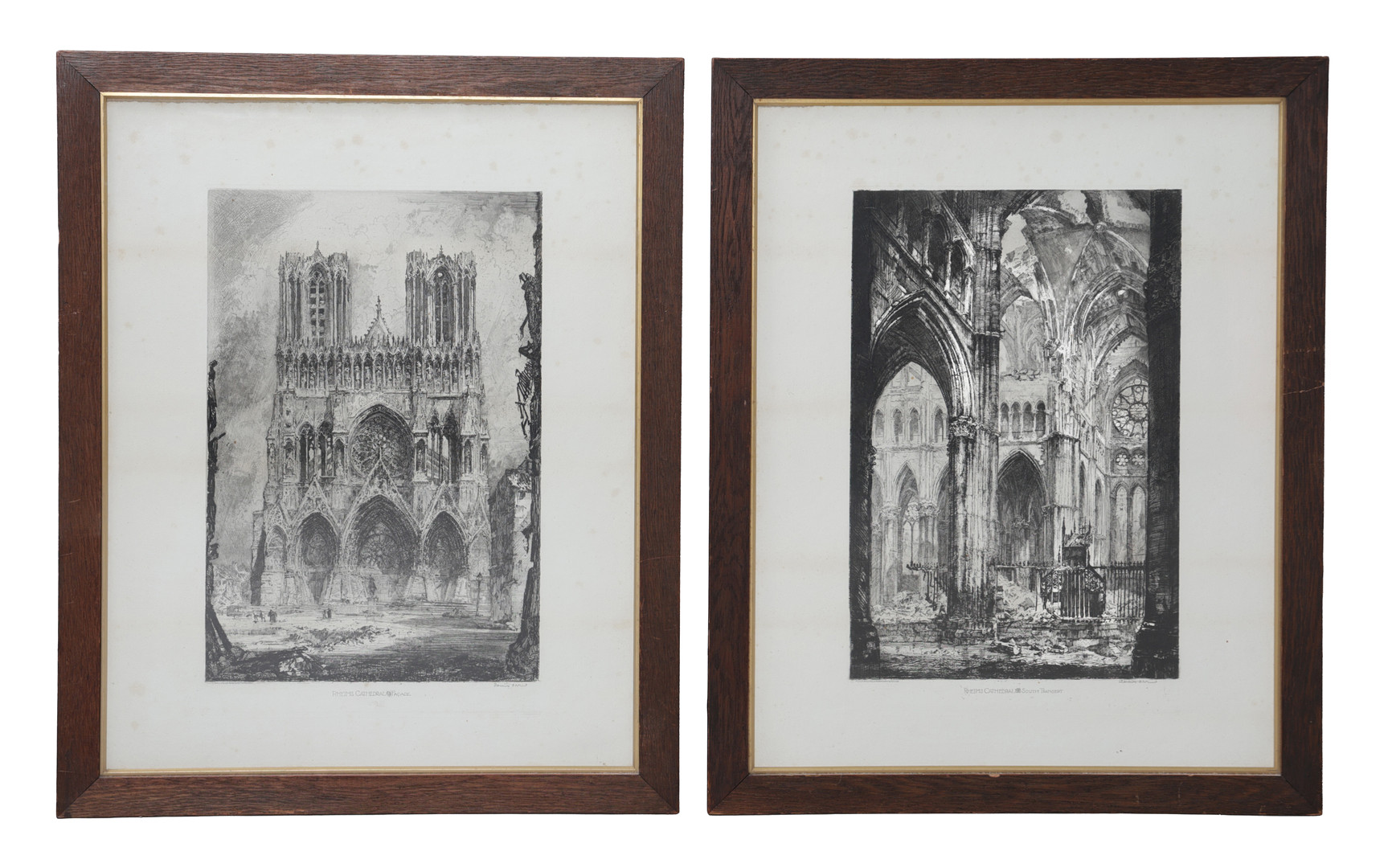 LOUIS ORR (AMERICAN, 1879-1966) REIMS CATHEDRAL (2).