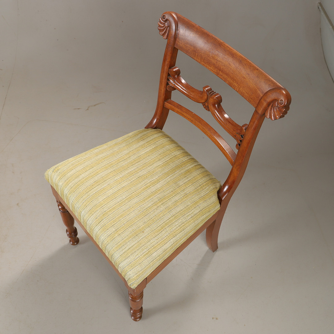 STOLAR, 6 stycken, mahogny, björk m.m, 1900-tal.