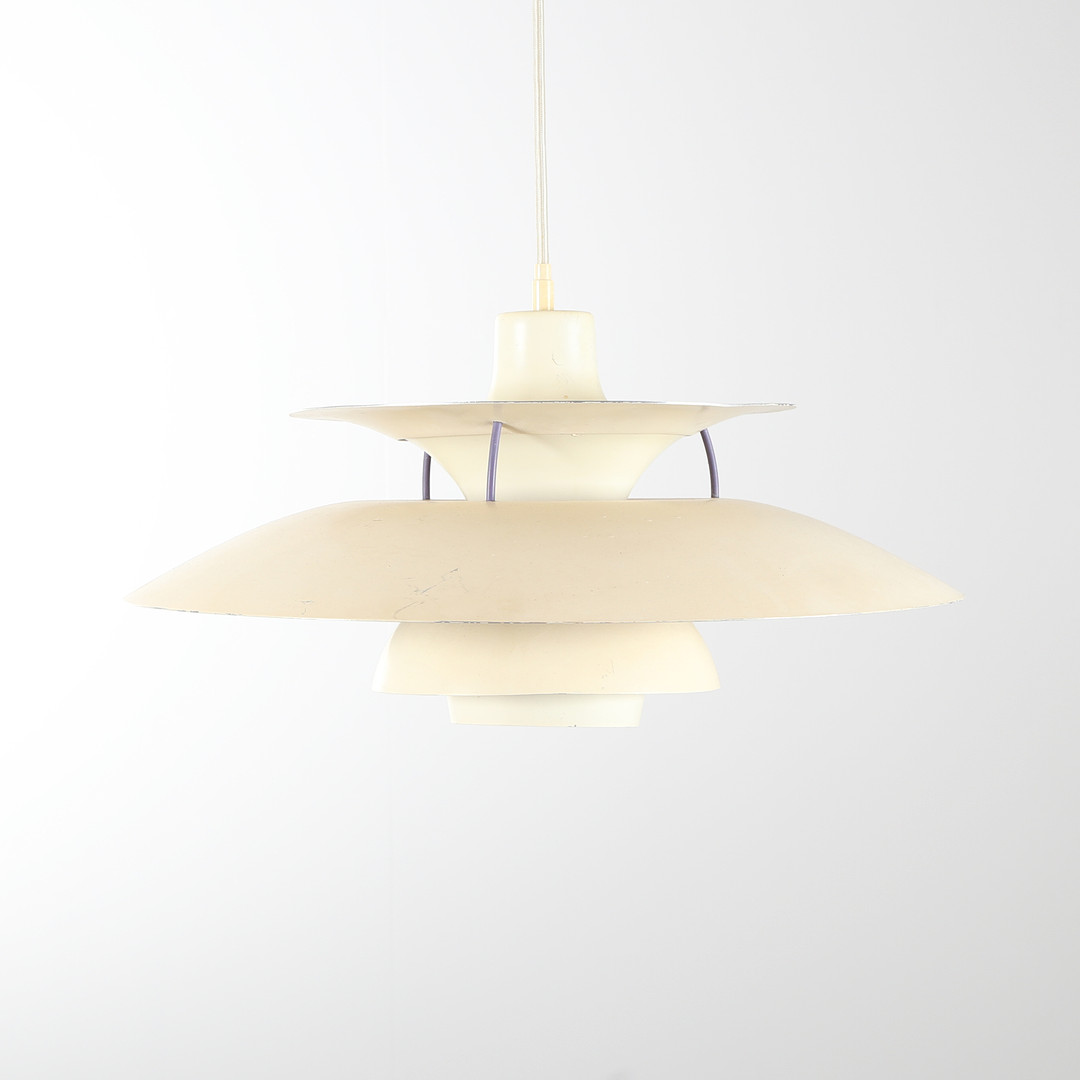 POUL HENNINGSEN. Louis Poulsen. PH5 pendel, hvid.