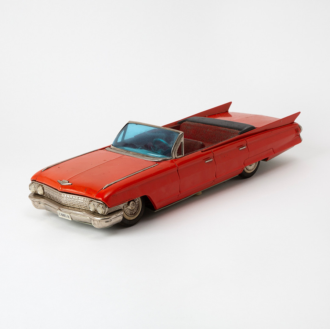 BANDAI. "Cadillac Convertible", leksaksbil, plåt, Japan, 1950/60-tal.
