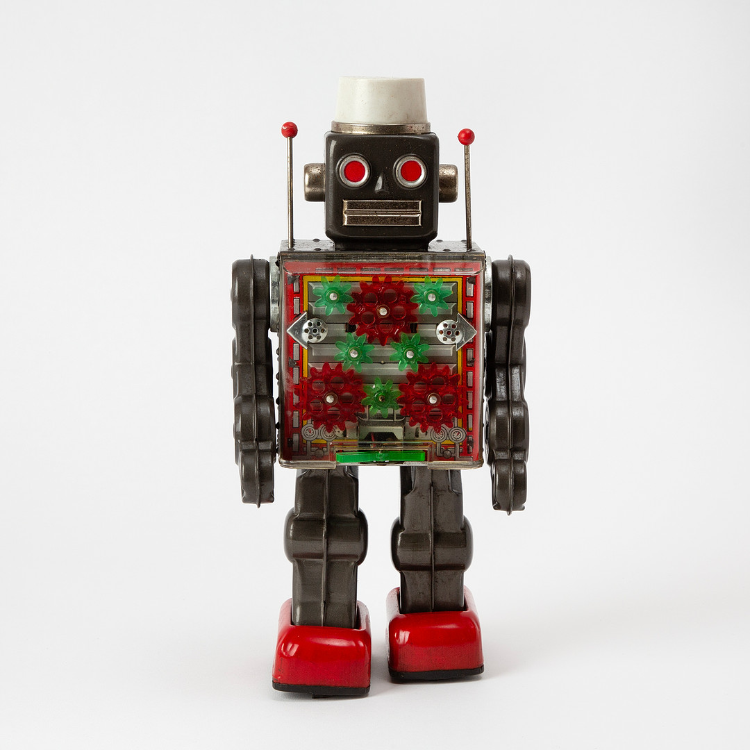HORIKAWA. "Machine Robot", plåt och plast, Japan, 1960-tal.