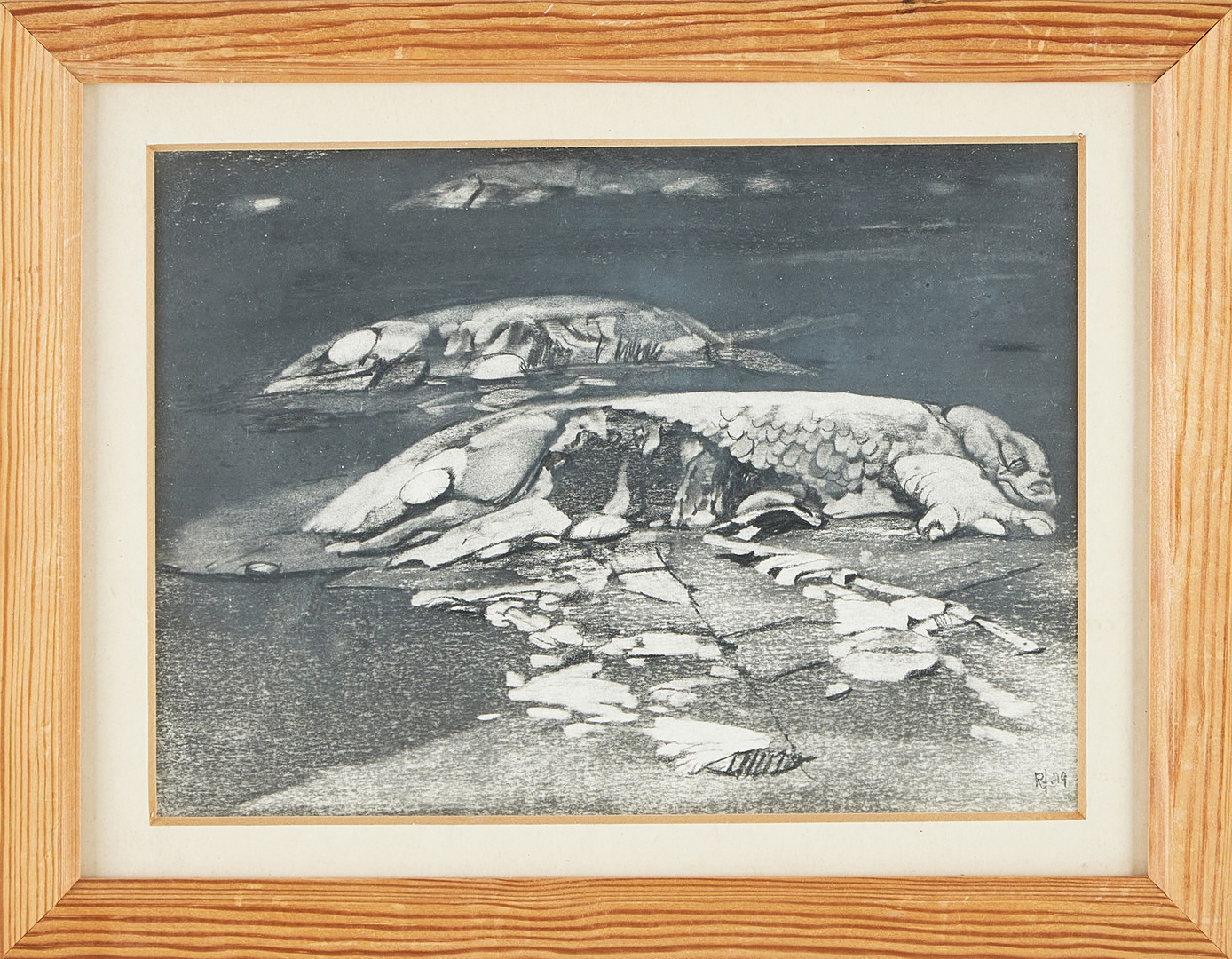 ROJ FRIBERG (1934-2016). Figurscen, blyerts.