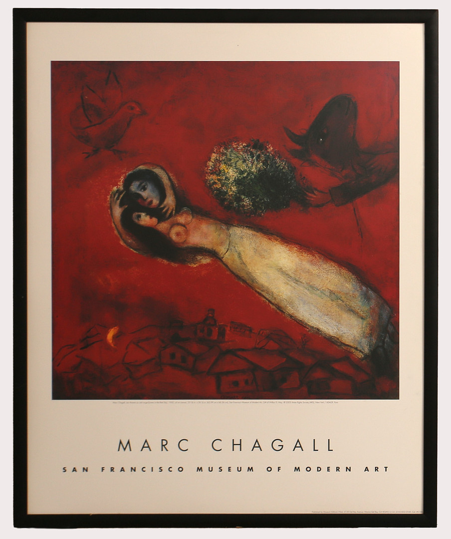 MARC CHAGALL. Utställningsaffisch, San Francisco Museum Of Modern Art, 2003.