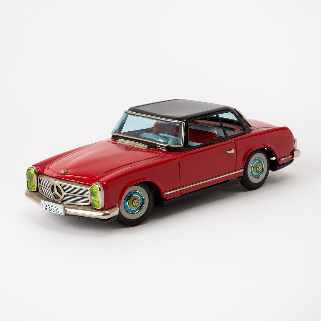 ALPS. "Mercedes-Benz 230 SL", litograferad plåt, Japan, 1960-tal.