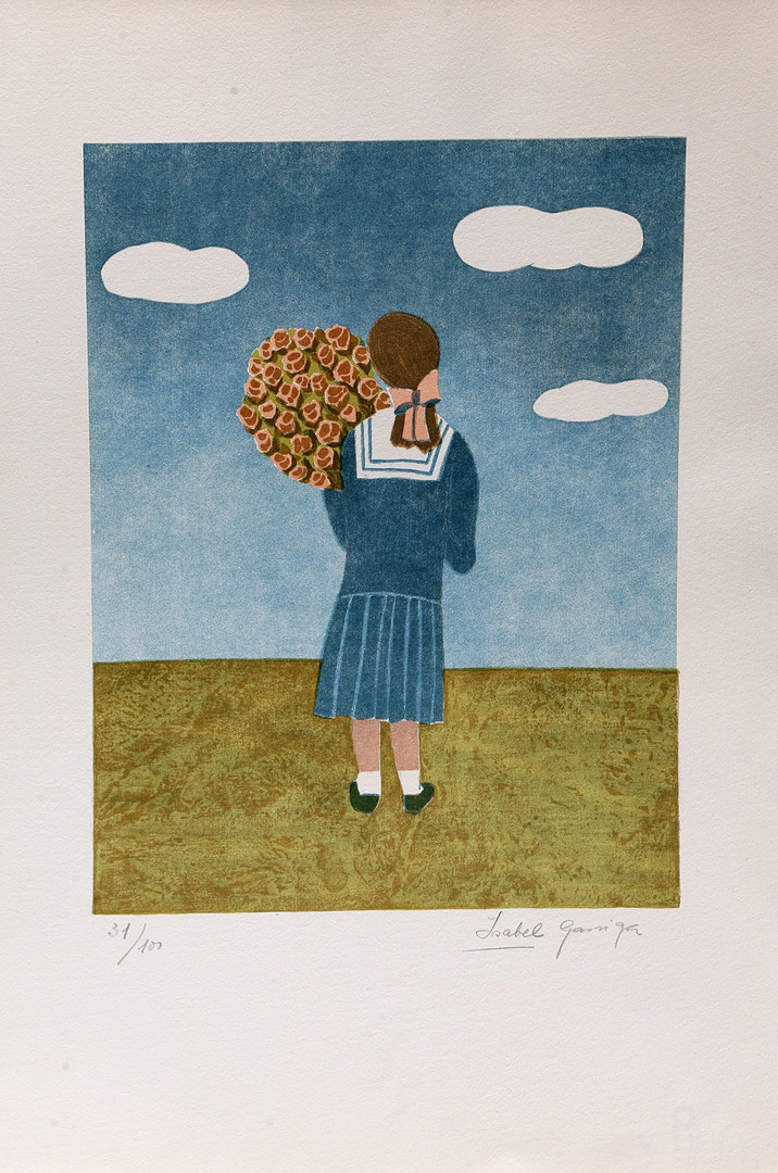 ISABEL GARRIGA. A girl.