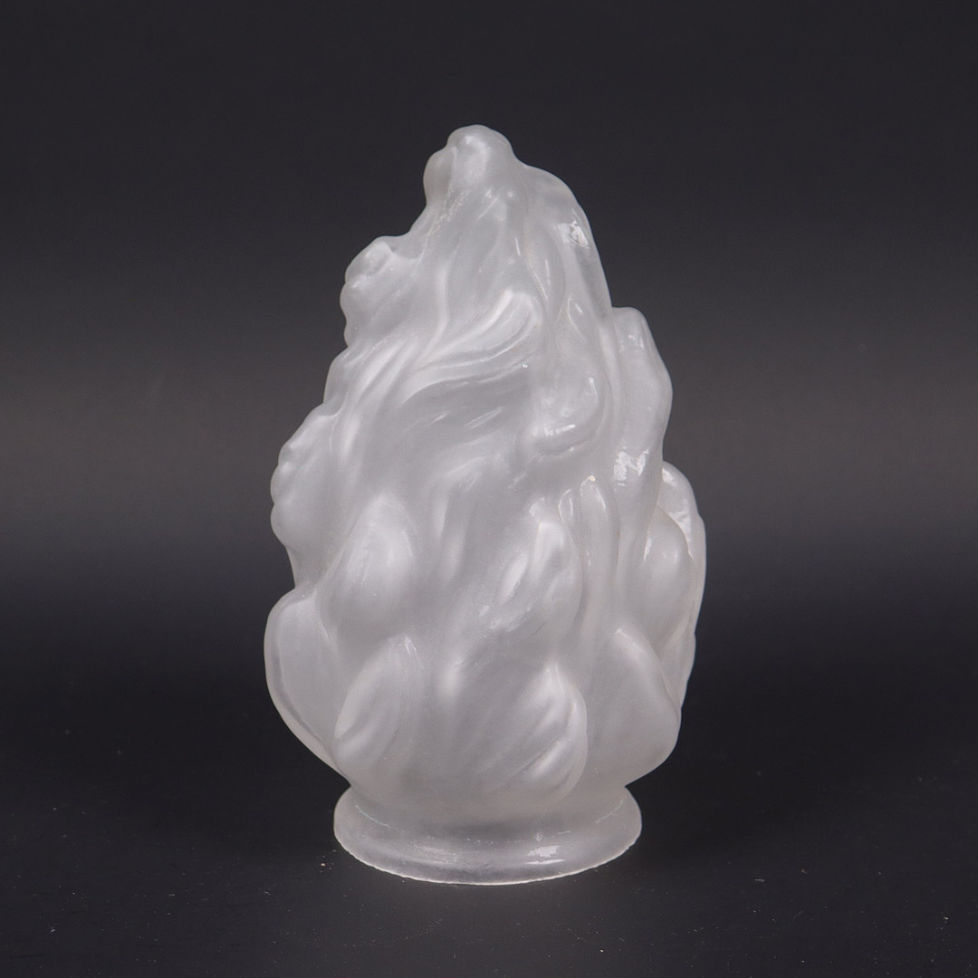 LAMPKUPA, empire, flamma i frostat glas, 1900-talets andra hälft.