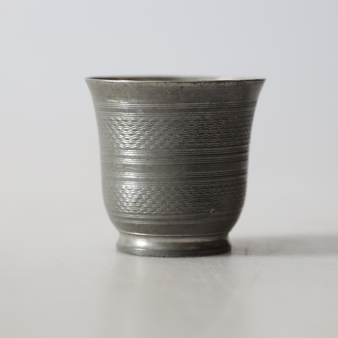 PLUNTA/FLASKA, tenn, skinn & glas, 1800-talets andra hälft.