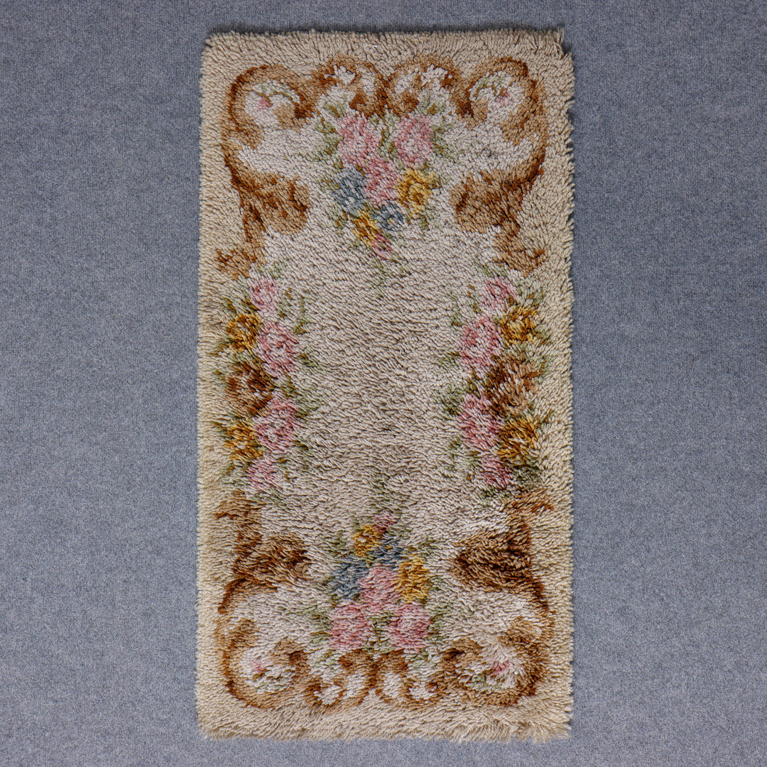 RYAMATTA, BLOMMIGT MÖNSTER, 1900-TALETS ANDRA HÄLFT.