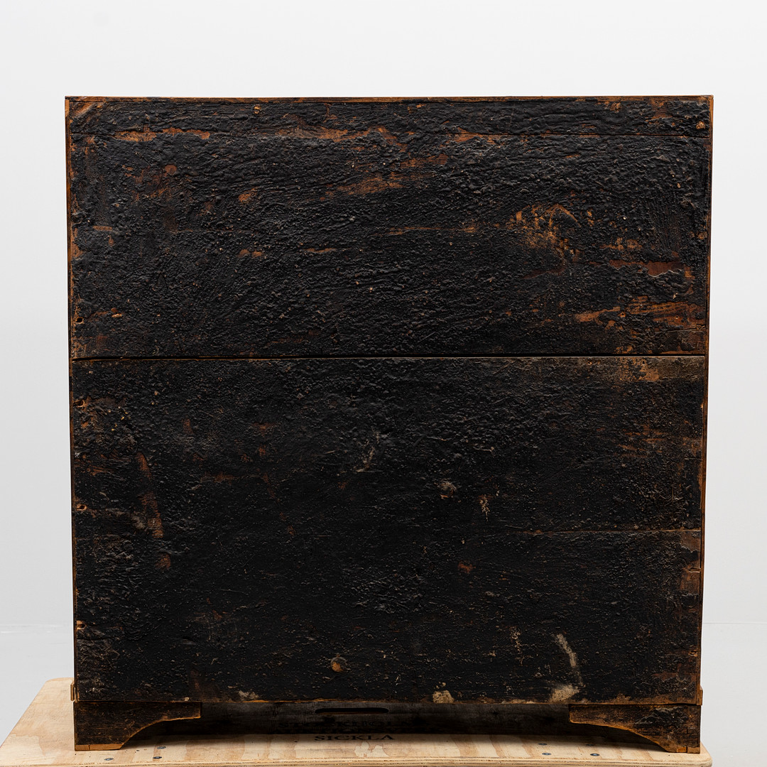 SEKRETÄR, blandade träslag, tidigt 1800-tal.