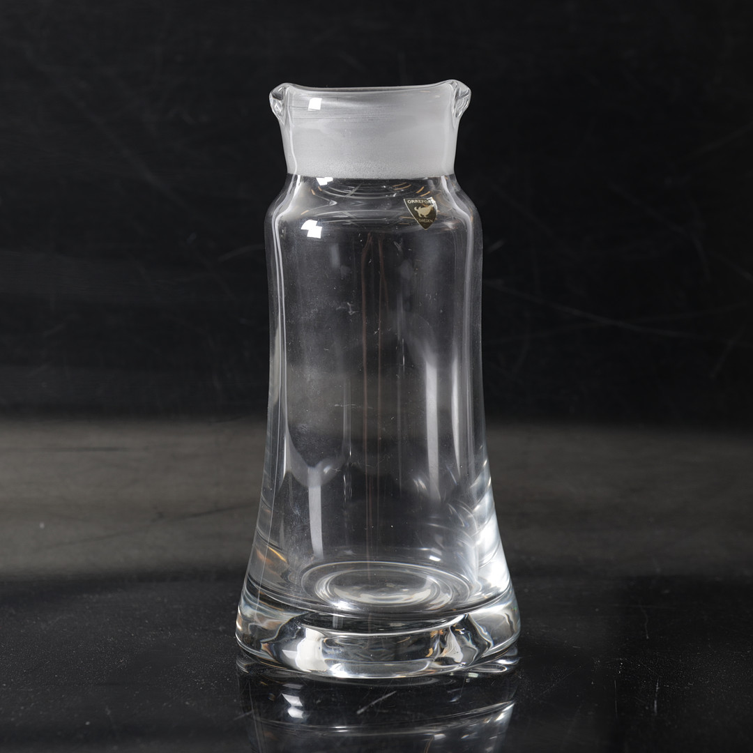 KARAFF, glas, Orrefors, 1900-tal.