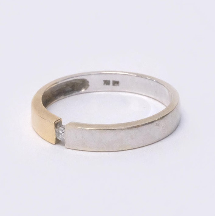 RING MED DIAMANT, 18K GULD.