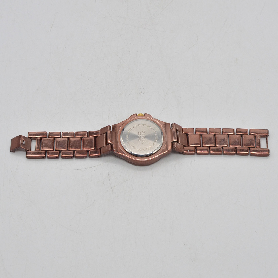 XOXO, MODISCHE ARMBANDUHR, EDELSTAHL MIT FARBSTEINEN BESETZT, QUARTZ, JAPAN MOVT.